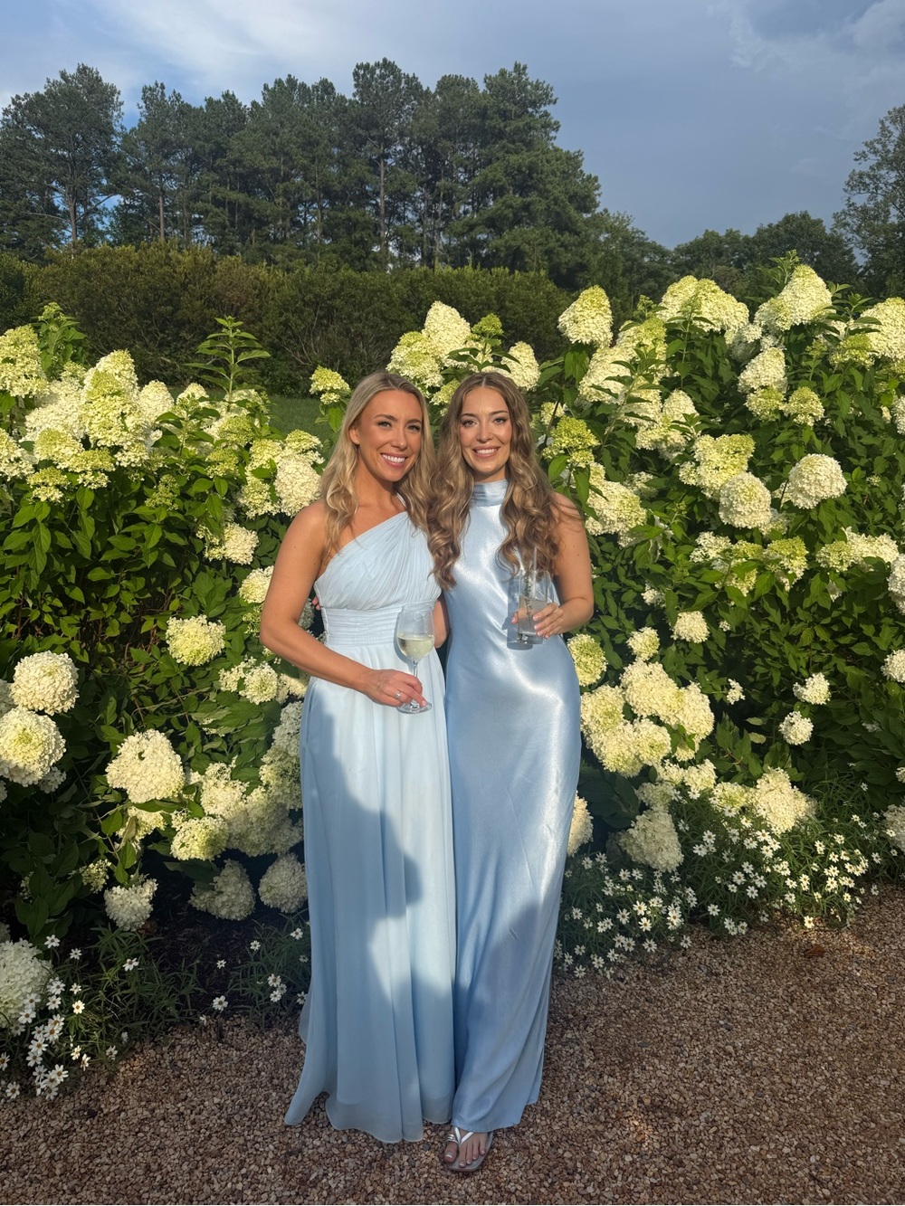 One-Shoulder Light Blue A-Line Evening Dress - Picture 2 of 3